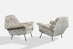 Minotti Lounge Chairs with Metal and Fabric Italy 1950s - 4769374