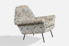 Minotti Lounge Chairs with Metal and Fabric Italy 1950s - 4769376