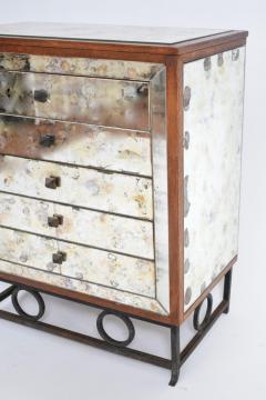 Mirrors and wrought iron chest of drawers 1940s  - 4539278