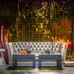 Modern Tufted Leather Sofa - 4181776