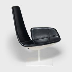 Moroso Urquiola Fjord Relax Armchair in Black Leather - 4180965