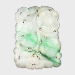 Moss in Snow Jadeite Pendant of Peaches - 4165462