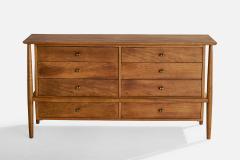 Mount Airy Dresser with Walnut and Brass USA 1950s - 4769391