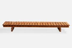 Moveis Maravilha Large Bench in Wood Brazil 1960s - 4769488