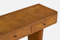 Moveis Teperman Console Table with Wood and Brass Brazil 1950s - 4769528