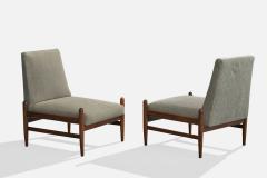 Moveis Teperman Lounge Chairs with Wood and Fabric Brazil 1960s - 4769532