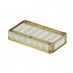 Namelled Gold Snuff Box Freres Jordan Germany Hanau Circa 1800 - 4781792