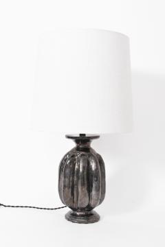Neoclassical anthracite ceramic lamp by Helder 2024  - 4540085