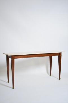 Neoclassical mahogany console table 1960s  - 4539351