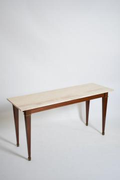 Neoclassical mahogany console table 1960s  - 4539355