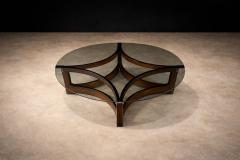 Novo Rumo Round Coffee Table in Bent Rosewood Glass by Novo Rumo 1960s Lot 341 - 4624888