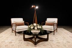 Novo Rumo Round Coffee Table in Bent Rosewood Glass by Novo Rumo 1960s Lot 341 - 4624889