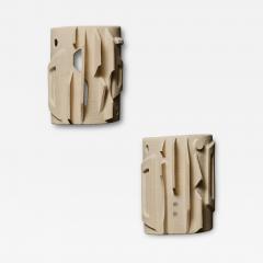 Olivia Cognet Pair of Ceramic Sculptural Wall Sconces by Olivia Cognet - 2906096