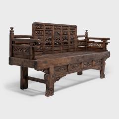 Ornately Carved Luohan Bed - 4181796