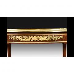 Oval Mahogany And Gilt Bronze Occasional Table In The Louis XVI Style  - 4780943