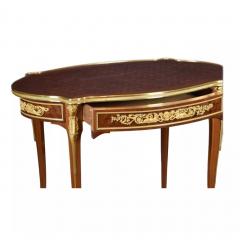 Oval Mahogany And Gilt Bronze Occasional Table In The Louis XVI Style  - 4780945