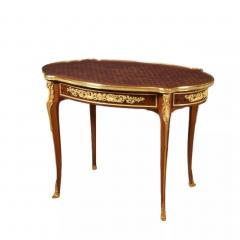 Oval Mahogany And Gilt Bronze Occasional Table In The Louis XVI Style  - 4780946