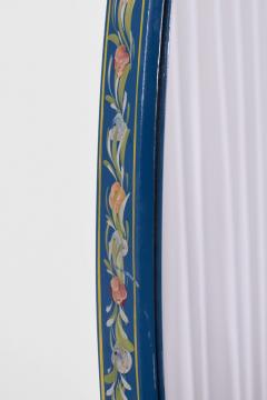 Oval wooden painted alentejano mirror  - 4539568