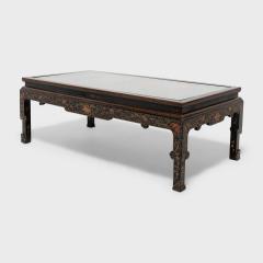 Painted Kang Table with Stone Inlay - 4181461