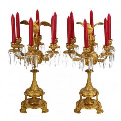 Pair Of Candelabra With Figures Of Paradise Birds Russia 19th Century - 4781465