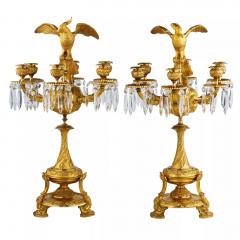Pair Of Candelabra With Figures Of Paradise Birds Russia 19th Century - 4781469