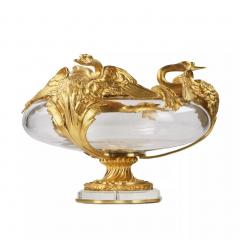 Pair Of Swan Motif Jardinieres France 20th Century - 4781981