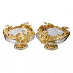 Pair Of Swan Motif Jardinieres France 20th Century - 4781984