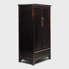 Pair of Black Lacquer Tapered Cabinets - 4181084