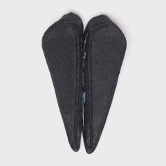 Pair of Black Plum Blossom Lotus Slippers - 4165437