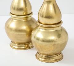 Pair of Brass Gourd Lamps - 2987225