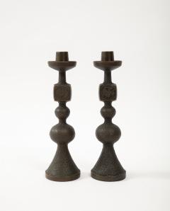 Pair of Danish Bronze Candlesticks 1960 - 2879864
