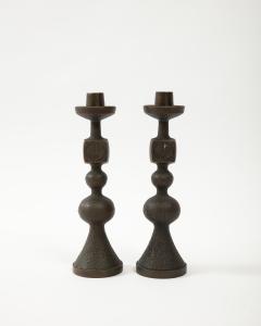 Pair of Danish Bronze Candlesticks 1960 - 2879867