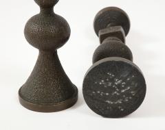 Pair of Danish Bronze Candlesticks 1960 - 2879869