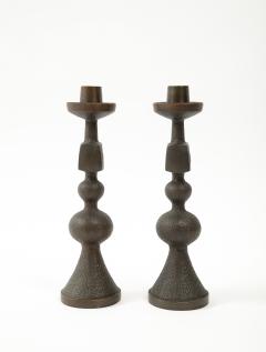 Pair of Danish Bronze Candlesticks 1960 - 2879871