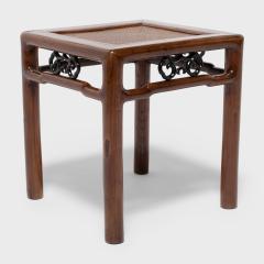 Pair of Fine Woven Top Square Stools - 4179982