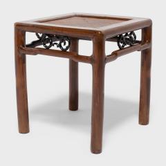 Pair of Fine Woven Top Square Stools - 4260365