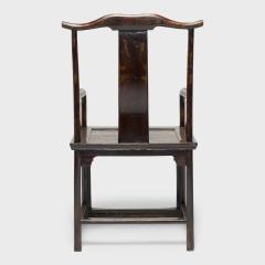 Pair of Fine Yoke Back Armchairs with Bamboo Carvings - 4258820