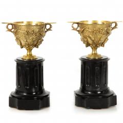Pair of Grand Tour Bronze Two Handle Cups after Antiquity Delafontaine - 4407445