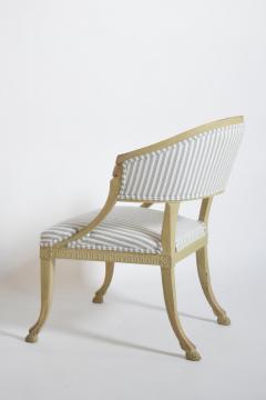 Pair of Gustavian armchairs XIXth c  - 4562390