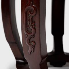 Pair of Hardwood Drum Stools - 4182161