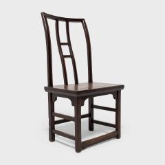 Pair of Lacquered Tall Back Chairs - 4258791