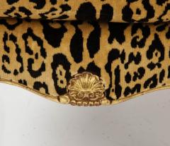Pair of Leopard and Gold Slipper Chairs - 2995071