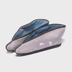 Pair of Lilac Plum Blossom Lotus Slippers - 4165439