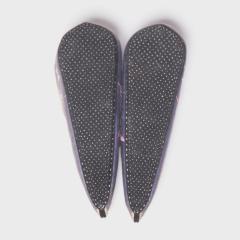 Pair of Lilac Plum Blossom Lotus Slippers - 4165441