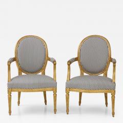 Pair of Louis XVI Style Fauteuils - 2996741