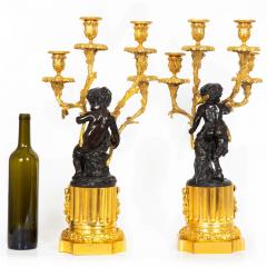 Pair of Louis XVI Style Four Light Candelabra after Clodion - 4407309