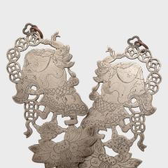 Pair of Money Toad Bed Curtain Hooks - 4165560