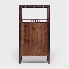 Pair of Red Lacquer Book Cabinets - 4257956