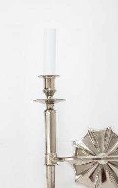 Pair of Silver Two Arm Wall Sconces - 2995015