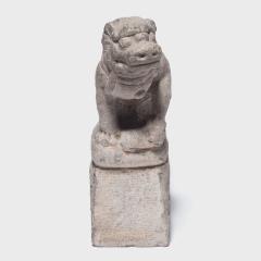 Pair of Stone Fu Lion Guardians - 4166920